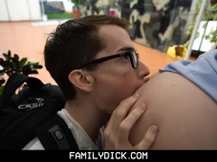 BrotherCrush - Macho Pretty Stud Deep-Throats his tiny Stepbrother’s Fuck-Stick