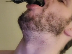 Fem guy teaches Lips with deep-throating into their gullet muff