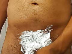 Shave before shower