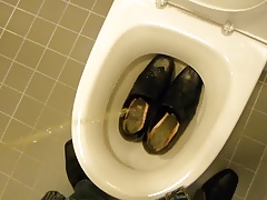 Piss in co-workers high heels