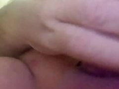 Lying in Bed Playing with My Ass with a Dildo in My Ass and Playing with My Cock It Feels so Good