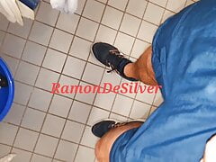 Master Ramon pisses in his hot new sexy sports shorts in the sink, delicious golden champagne