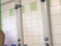 Bearded father in locker apartment