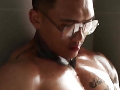 Thai Muscle tattoo get worship and jerk off