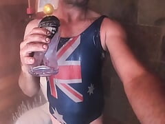 One Piece Swimsuit Shower Fun