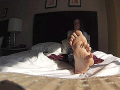 My various foot poses in Vegas motel.MP4