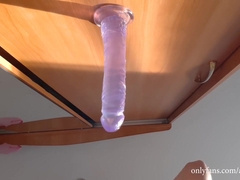 Russian Guy Fucks His Beautiful Tight Ass Hole With A Big Dildo