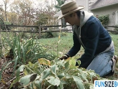 Diminutive Ass Bandit Damien Gets His Donk Humped By His Gardener Knight