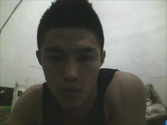 Muscle Straight Chinese Tricked and Wanking