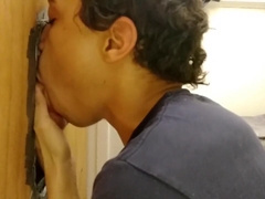 Nubile deep-throats another pipe at the Glory Crevice