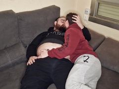 Bear and Chaser Suck Each Other's Cocks and Do a 69 on the Couch.