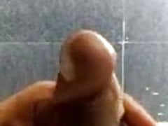 Indian long dick masturbation with heavy load of cum