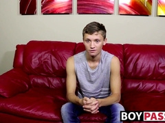 Matthew shows his adorable twink body and jerks off his cock