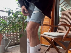 Shot a monstrous stream after a long and rock-hard day