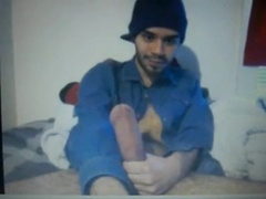 Huge Dick Latin Guy's Hot Cum Load