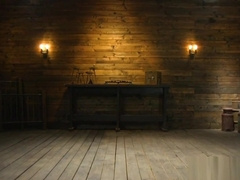 Blindfolded muscle stud gets dominated