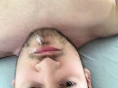 Starchest cums in mouth again (with pants)