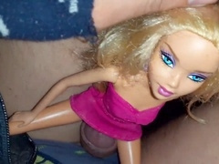 Sexy blonde doll is smashed with micro-skirt undies and bikini