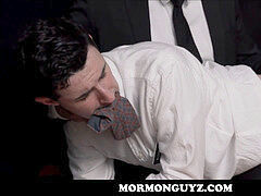 young Mormon twunk spanked And Penetrated With Glass Dildo By Church President