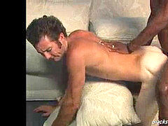 White guy does filthy blow on a black impaler