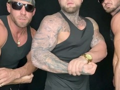 Three dominant ALPHA males overpower & cum on submissive you