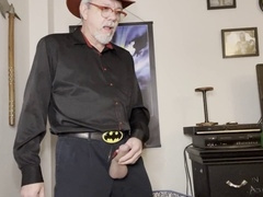 Gay cumshot, man masturbating, uncut cocks