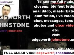 EDGEWORTH JOHNSTONE masturbating and eating cum CENSORED - Closeup cum shot hot gay guy jerking off his cock