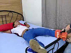 father tickles twink feet before stiff ass pulverizing commences