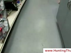 Interracial ass fucking in the grocery store