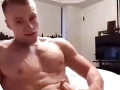 Hot Guy Cum On His Abs