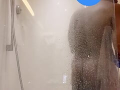 Taking a shower