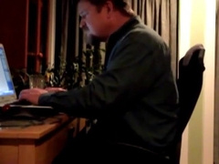 Bearded Parent Masturbates His Schlong Solo