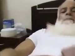 Mature Arab Daddy Plays with His Dick on Webcam