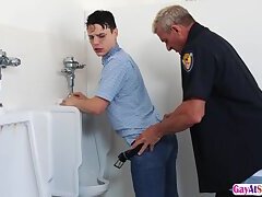 Handsome Asher gets wet ass banged by horny cop Fugata