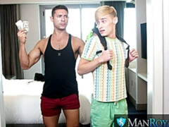 Toy play and deep anal with Seth Santoro and Oliver Star