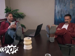 Horny Twink Joey Mills Gets Spit Roasted By Hunks Reese Rideout And Dom King