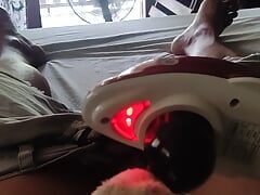 Cumshot with the help of vibrator