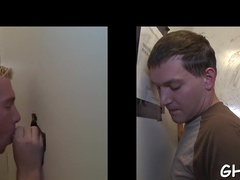 Eating sperm of a horny gay