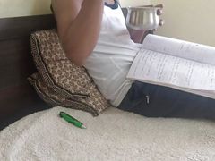 My desi step mom caught me jerking off  while iam studying WITH CLEAR HINDI AUDIO_720p
