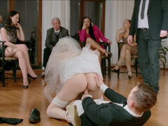Sex at a wedding with bitch bride Kristy Waterfall