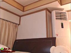 Enthousiasteling, Aziatisch, Lieveling, Grote mammen, Masturbatie, Alleen, Tieten likken, Webcamera