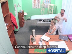 Vinna Reed, the gorgeous blonde nurse, gets her tight pussy creampied by the doctor