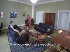Bride have to suck for the ring in POV Cuckold Hunt