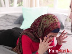 Maya Farrell seduces her stepbrother in hijab and gets drilled in his tight pussy