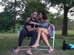 Amateur Hairy Latina Brunette Public Sex in Park with Trevor Rogen - Homemade Outdoor Fuck