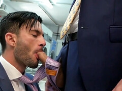 Andy Star and Dario Beck having sex in the laundromat