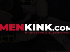 Bearded Kristofer Weston TIES UP Mike Gaite and torments his ass hole