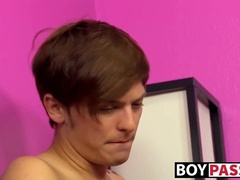 Ryker Madison slams young gays ass after receiving blowjob