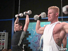 taught firm and pulverized Hard by 2 Muscle Daddies