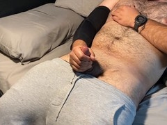 Relaxing edging session for huge cumshots